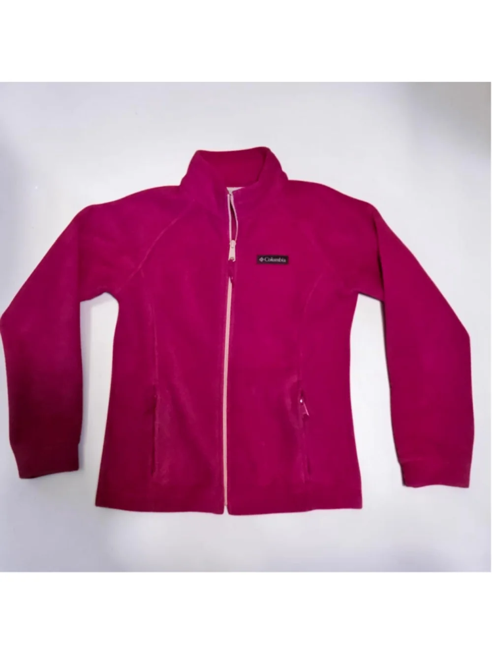 Columbia Girls Medium Pink Fleece Jacket Full Zip NWOT Outdoor Coat